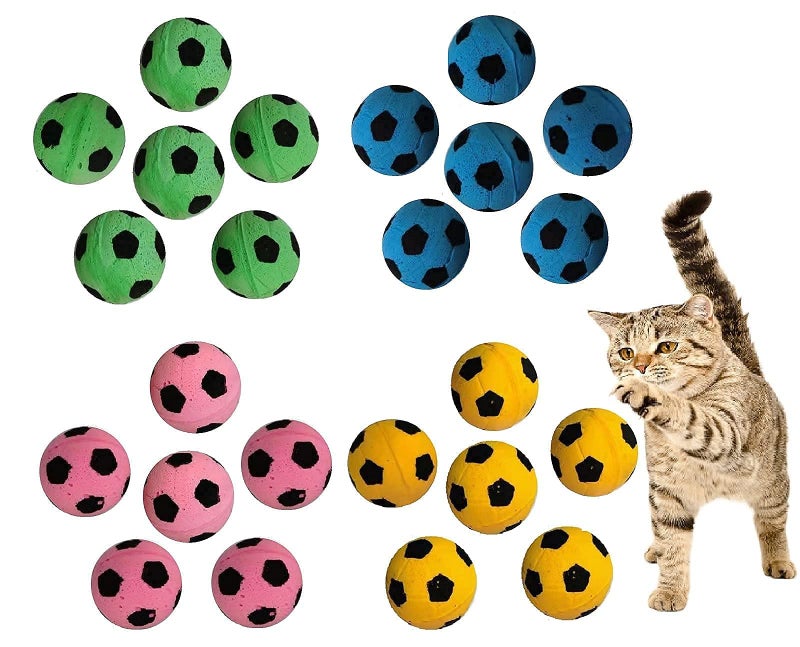 SHUYUE Foam Soccer Balls Cat Toys (Balls Cat Toys (24pcs)) - Image 4